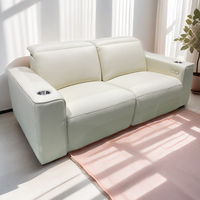 Wohnzimmermöbel Zweisitzer Luxus-Relaxsessel Heimsofa Elektrischer Relaxsessel Echtes Leder Mikrofaser-Leder