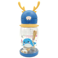 Bouteille d'eau en plastique avec couvercle en forme de cerf pour enfants, ml, mignon, pour apprendre à boire