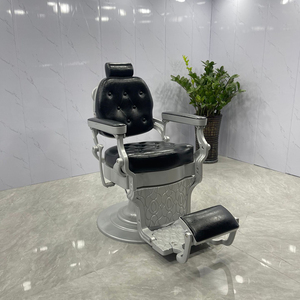 Sillón <span class=keywords><strong>de</strong></span> Peluquería <span class=keywords><strong>de</strong></span> Alta Gama en Cuero PU Negro, Equipo <span class=keywords><strong>de</strong></span> Peluquería, Silla <span class=keywords><strong>de</strong></span> Barbero Económica, Sillas <span class=keywords><strong>de</strong></span> Salón <span class=keywords><strong>de</strong></span> Belleza para <span class=keywords><strong>Hombres</strong></span>, Silla <span class=keywords><strong>de</strong></span> Barbero Metálica - Product Image 1