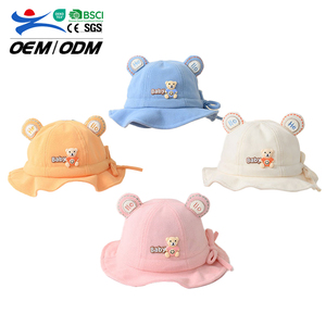RongGuang vente en gros personnalisé doux confortable velours côtelé enfants Protection solaire seau chapeau pêcheur chapeau pour activités de plein air - Product Image 1