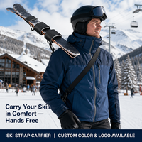 Sangle de rangement réglable en nylon EVA durable avec fermeture auto-agrippante pour ski