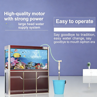 Pompe d'aquarium électrique 25W en plastique pour nettoyage et aspiration des déchets, pour aquarium carré moderne et écologique