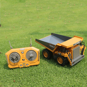 1:20 aleación 2,4 Ghz 11 canales <span class=keywords><strong>Rc</strong></span> excavadora juguete <span class=keywords><strong>Control</strong></span> remoto camión Juguetes Juegos de excavadora con música y sonidos <span class=keywords><strong>RC</strong></span> construcción - Product Image 5
