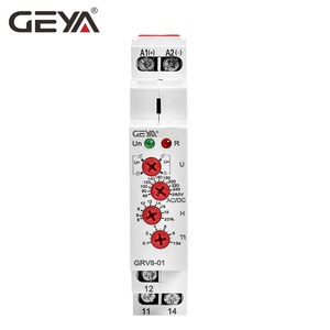 Relé de Protección de Sobretensión y Subtensión Monofásico GEYA Din Rail GRV8-01 10A DC12V 24V 48V 110V 240V - Product Image 2