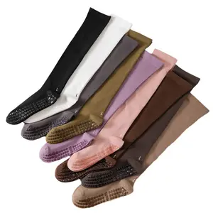 Yoga Socks Women's Fitness Dance Compression Long Tube Pilates Exercise Muscle Anti Slip Knee High Socks