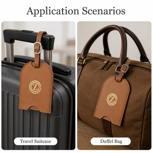 Etiquetas de Cuero Personalizadas con Logotipo para Equipaje, Regalo de Bienvenida para Huéspedes de Hotel, Venta al Por Mayor - Product Image 3