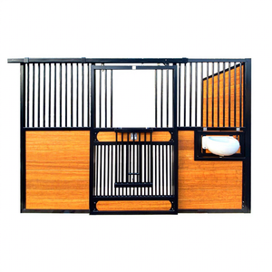 Portails d'écurie équine en métal à structure en acier et bambou permanent à <span class=keywords><strong>vendre</strong></span> - Product Image 1