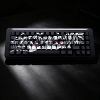 Jolies touches de clavier PBT style manga, 129 touches, profil Cherry, translucides, rétroéclairées latéralement, pour divers claviers mécaniques