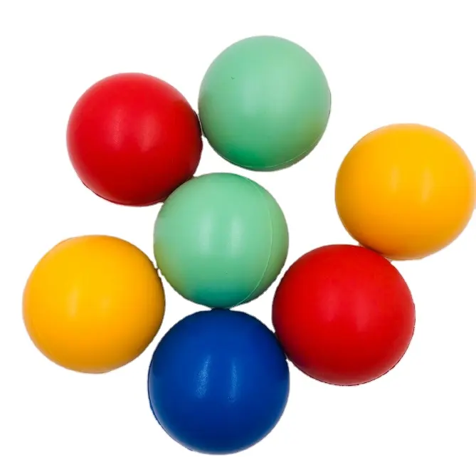 Hochwertiger individueller Logo-Pu-Anti-Stress-Herzball-Form Stressentlastungsball mit Logo 6,3 cm Werbegeschenk-Ball