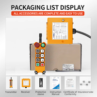 Control Remoto Inalámbrico Industrial F23-6D, 6 Acciones, Una Tecla, Dos Velocidades, Impermeable, de Metal y Plástico, para Grúa de Construcción, Polipasto, Cabrestante