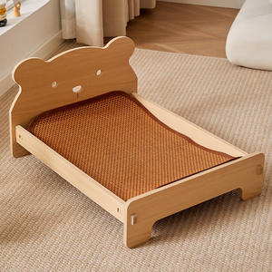 Vendita calda in legno massello letti per gatti e cani legni rari cornice classica e stile moda nido letto in scatola di imballaggio - Product Image 1