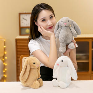 Sevimli Uzun Kulaklı Tavşan Peluş Oyuncak Bebek Sınır Ötesi Paskalya Tavşanı Bebek Toptan Stokta - Product Image 4