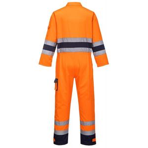 PORTWEST - TX55ONRXXXL Overol de alta visibilidad de color naranja/Azul Marino-EAN 5036108191833 ROPA DE TRABAJO DE 2017 - Product Image 2