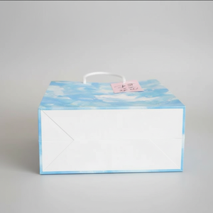 Sac cadeau créatif en carton blanc pour peinture à l'huile, sensation haut de gamme, emballage pour desserts à emporter, <span class=keywords><strong>shampoing</strong></span>, blush - Product Image 5