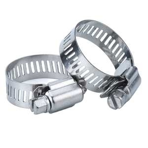 Factory 8 10 12 16 18 20mm SS304 316 American USA Type Pipe <b>Clip</b> Hose Clamp for Oil Pipe Chimney Exhaust Pipe Metric System - Product Image 5