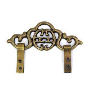 Essence Pavilion Brass Double Happiness Hook 4.5cm 11cm 6cm 13cm For <b>Picture</b> <b>Frame</b> Decorative Painting Hardware Accessory - Product Image 5