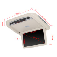 Moniteur de plafond motorisé rabattable de 12,1 pouces pour bus, divertissement pour sièges arrière avec USB MP5