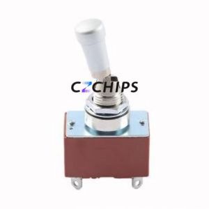 S21AL Toggle Switch Through hole Component (THT) Switch Double Pole Single Throw 125V 30V Cylindrical Knob - Product Image 2