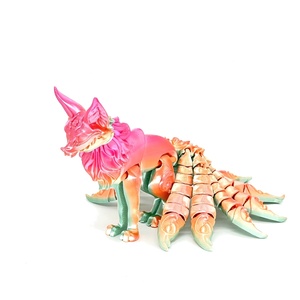 Figurine Articulée de Renard à Neuf Queues Imprimée en 3D, Jouet Anti-Stress à Articulations Mobiles, Décoration de Bureau, Cadeau Unisexe pour Enfants de 7 Ans et Plus - Product Image 1
