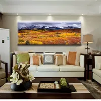 Grand panneau de peinture murale moderne, toile imprimée de paysage naturel, décoration de la maison, nouveau