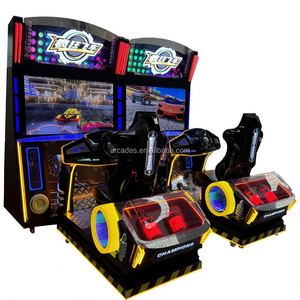 Machine de jeu d'arcade simulateur de course automobile avec écran 3D dynamique de 55 pouces et accepteur de billets à monnayeur - Product Image 2