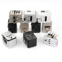 Adaptador de Viaje Universal de Carga Rápida Todo en Uno de 45W, 8 Salidas, 8A, 2 Puertos USB, 2 Puertos Tipo-C, para iPhone y Samsung, Compatible con Todo el Mundo, Novedad 2025