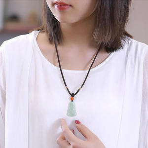 Colgante de Jadeíta Natural de Myanmar con Buda, Estilo Chino UNISEX, Regalo Budista con Certificado de Tasación FG32 - Product Image 4