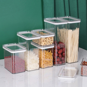 Boîte de <span class=keywords><strong>rangement</strong></span> en plastique Organisateur Réservoir Multicouche PET Boîte de <span class=keywords><strong>rangement</strong></span> Rectangulaire <span class=keywords><strong>Cuisine</strong></span> en plastique Conteneurs de stockage des aliments Ensemble - Product Image 4