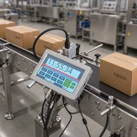 Máquina Codificadora y Marcadora de Banda Transportadora, Codificador de Fecha de Secado Rápido 600DPI, Impresora de Fecha de Caducidad en Línea para Bolsas de Plástico