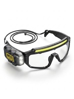 Lampe de travail COB super lumineuse IP65, faisceau réglable, étanche, pour camping, sécurité, lampe frontale LED rechargeable avec capteur de mouvement, type lunettes