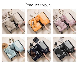 Lot de 6 sacs de rangement pliables et étanches avec fermeture éclair pour vêtements, couettes et couvertures – Idéal pour les voyages et les bagages - Product Image 5
