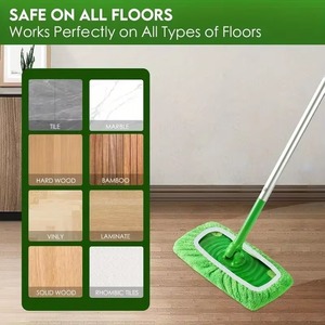 4 Reusable Mop Pads with High Water Absorption and Ultra-fine Fiber Cleaning Pads That Can Firmly Adhere To Most Standard Mops - Product Image 2