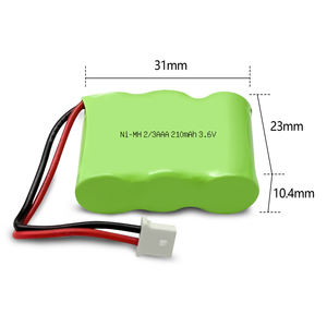 JINTION NIMH 2/3AAA 210MAH 3,6 V NiMH batería recargable para <span class=keywords><strong>Dogtra</strong></span> Receptor BP20R 202NCP 282NCP Collar de entrenamiento para perros - Product Image 2