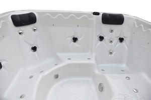 Baignoire carrée de luxe à hydromassage avec fonction de massage, bain à remous extérieur pour la détente à domicile et dans le jardin - Product Image 4