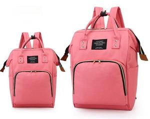 Customizable Large Capacity Multifunctional Mommy Bag Outdoor <b>Backpack</b> Zipper <b>Characters</b> USB Port Laptop Compartment Polyester - Product Image 6