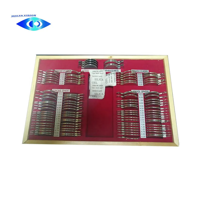 Holya vision Factory Price Optisches Testobjektiv-Kit/Optische ophthalmo logische Geräte Trial Lens Box