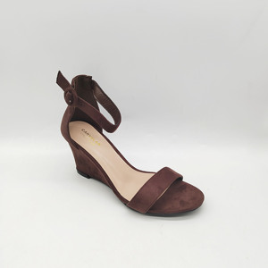 Elegant Women's Suede Open Toe One-Line Shoes Ankle Strap <strong>Espadrille</strong> Platform Breathable Outdoor <strong>Wedges</strong> Sandals for Summer - Product Image 5