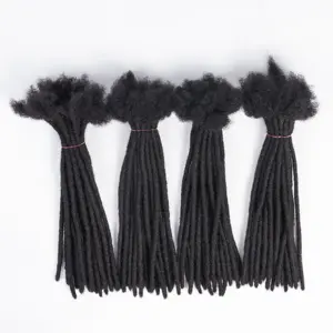 Dreadlock Extensions Human Hair For Men/Women Crochet Braids Dread Loc Extensions 0.6 Cm Faux Locks Crochet Hair