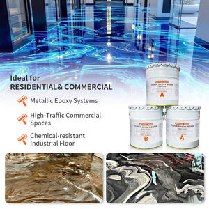 Revêtement de sol époxy auto-nivelant <span class=keywords><strong>effet</strong></span> marbre et granit, haute brillance, antidérapant, résistant à l'usure, durable, facile à appliquer, écologique - Product Image 4