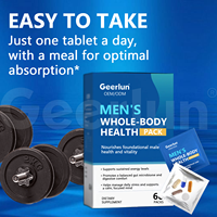 Packs de multivitamines pour hommes avec logo personnalisé, comprimés complets, supplément nutritionnel, renforcement immunitaire, capsules de vitamines