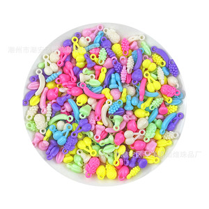 Spring Colored Fruit Shaped Acrylic Beads For Children Diy Jewelry Making Bracelet <b>Necklace</b> Accessories Mixed Colors - Product Image 5