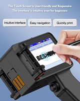 Nueva Impresora de Inyección de Tinta Portátil de 600dpi, 60 Velocidades de Impresión, Cartucho de Tinta de Secado Rápido, Conectividad USB, Código de Barras, Código QR, Fecha y Hora