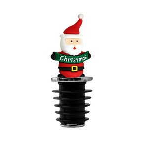 Christmas Wine Stopper Santa Reindeer Snowman Corkscrew Opener Food Grade Material Holiday Gift Stainless Steel Round Shape - Product Image 2