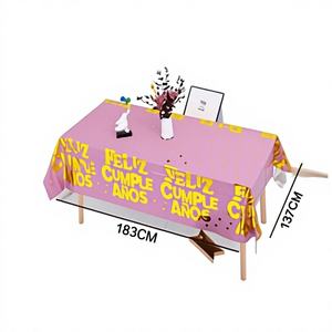 Nappe en aluminium rose de marque Peiyong, 137x183cm, modèle 60061, pour fêtes et événements - Vaisselle et décorations - Product Image 1