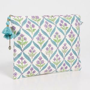Custom Floral Printed <b>Large</b> Capacity Canvas Cosmetic <b>Bag</b> Girls Eco-Friendly Portable Foldable Makeup Organizer Tassel Reusable - Product Image 5