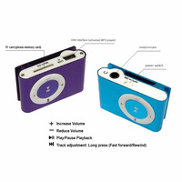 Reproductor MP3 Portátil con Clip, Ranura para Tarjeta TF, Altavoz Integrado, Carga USB, Reproductor de Música MP3 para Correr, Deporte, Mini Regalos Promocionales