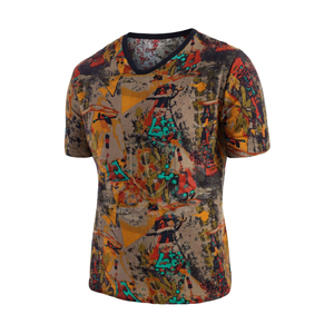 Camisetas Casuales Sublimadas para Hombre, Impresión de Logotipo Personalizado, Tejido de Poliéster/Algodón Ecológico, Transpirable, Cuello Redondo, Manga Corta, 200g - Product Image 1