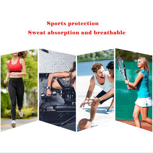 Colorido algodón Terry Rainbow Sweatband Muñequera Transpirable Rayas Sweatband Diadema Set - Product Image 6