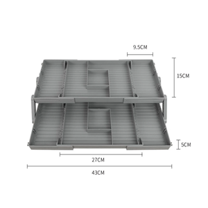 OWNSWING-<span class=keywords><strong>Organizador</strong></span> de Cajones Ajustable para <span class=keywords><strong>Maquillaje</strong></span>, Bandejas para Organizar Cajones - Product Image 3