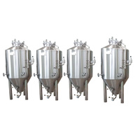 Seau de fermentation conique de 400l, avec veste de refroidissement, en acier inoxydable, cuivre rouge, haute qualité, livraison gratuite